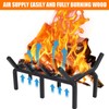 14 Inch Fireplace Grate with Ember Retainer,Cast Iron Fireplace Log