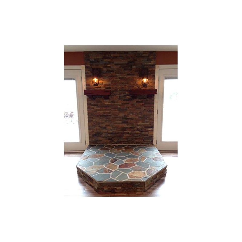 Black Rustic Wall Sconce Lantern, Farmhouse Wall Light Fixture for