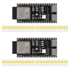 2pcs ESP32 ESP32-S3 Development Board Type-C WiFi + Bluetooth Internet of Things Dual Type-C Core Board ESP32-S3-DevKit C N8R2 Development Board ESP32-S3-WROOM Module