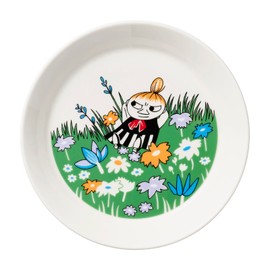 Moomin by ARABIA 1062215 Plate, Plate, 7.5 inches (19 cm), Classic, Chibi no Mii (Meadow)