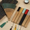 GFM® Bamboo Silk Handheld Folding Chinese Hand Fans for Summer,