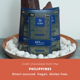 Auro - Filipino Chocolate Bundles (Dark Chocolate 64%, 3 Pack)