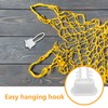 LALAFINA 200pcs Mesh Bag Loop Closures Plastic Storage Hooks For