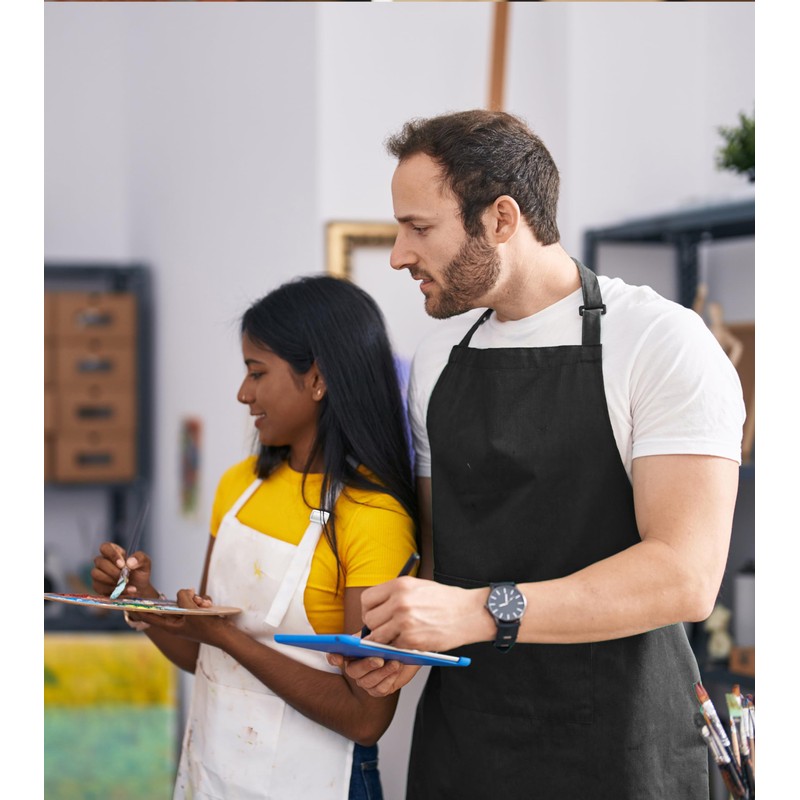 lepni.me 2 Pack Chefs Aprons | Cooking Baking Grilling for