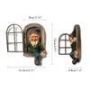 Garden Statue Elf Tree Hugger Yard Art Tree Sculpture for