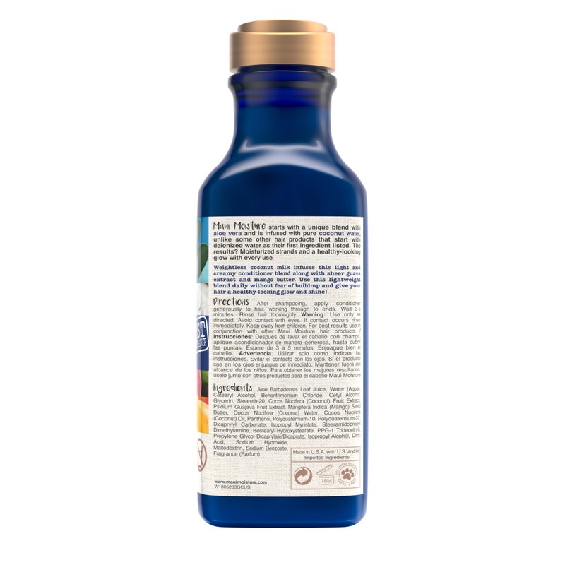 Maui Moisture Nourish & Moisture + Coconut Milk Conditioner to