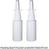 Tustao 2 Pieces White Nasal Spray Bottle 30ml Plastic Emptying