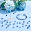NBEADS 100 Pcs Enamel Evil Eye Beads, 8mm Flat Round