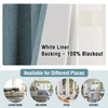 H.VERSAILTEX Linen Blackout Curtains 96 Inches Long 100% Blackout Thermal