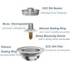 2025 Upgraded 3 IN 1 Sink Drain Strainer, 304 Kitchen