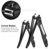 Nail Clippers 2PCs Nail Cutter Set Stainless Steel Fingernails Toenails