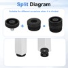 sourcing map 4 Set Leveling Feet, M10x38mm Plastic Adjustable Furniture