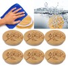 6Pcs Jar Wood Lid Set Easy to Clean Storage Jar