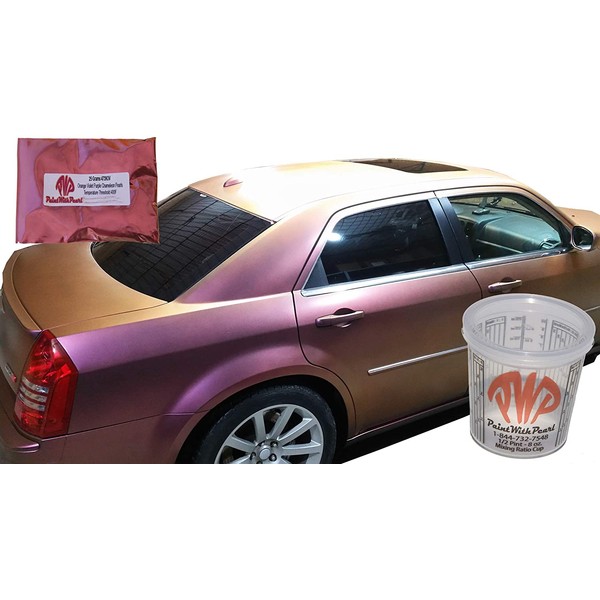 Orange Violet Purple Chameleon Paint Pearls - Color Shift Paint Pigment | Dry Custom Paint Powder - Great for Automotive and Epoxy.