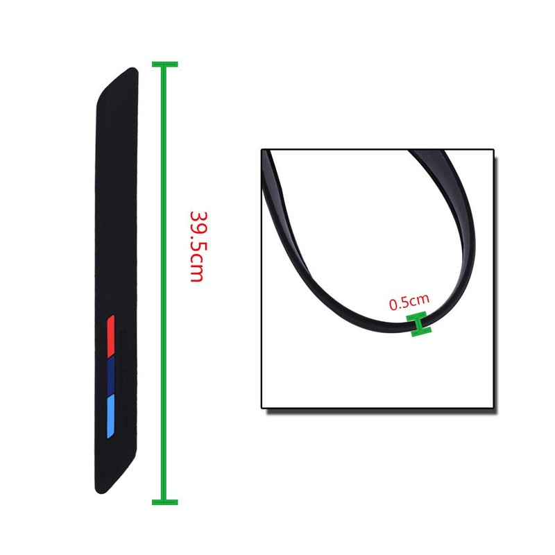 runmade for Car Front Rear Bumper Protector Corner Guard Rubber
