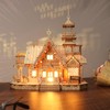 KWASVLYA Vintage Villa 3D Wooden Puzzle,3D Puzzles for Adults and