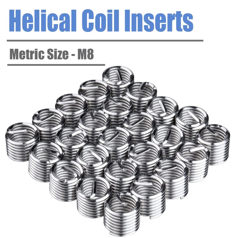 Mesee 30 Pieces Thread Repair Kit M8 x 1.25mm Metric