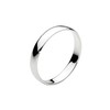 Dew Sterling Silver 3 mm D Section Plain Band Ring