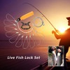 Techson Fish Stringer Kit, Portable Live Fish Large Buckle Lock,