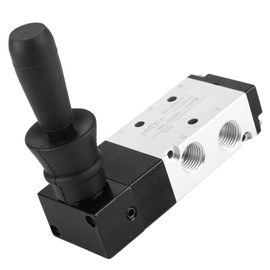 Manual Air Valve, 5 Port 3 Position Pneumatic Valve 0~0.8Mpa Hand Lever Valve(4H230-08)