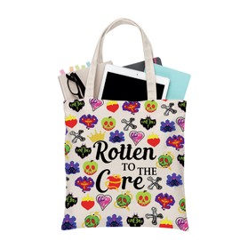 PLITI Descendants Tote Bag Descendants Fan Gift Rotten To The Core Gift Evil Queen Fan Gift Poison Bottles Gift Witchy Gift (Rotten to Core TGU)