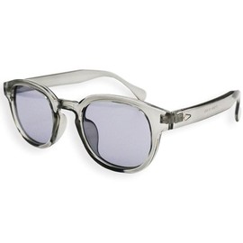 Quintet Unisex Boston Sunglasses, Stylish, UV Protection, Color Lenses, Includes Exclusive Case, 16, clear grey/light smoke