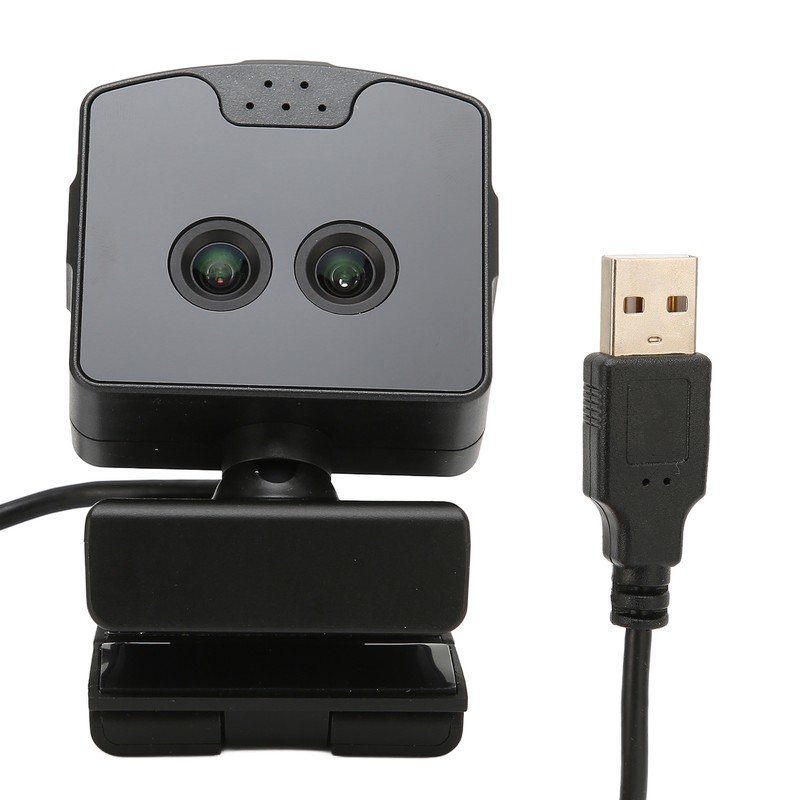 Binocular Webcam 2MP 1080P HD Wide Angles Front Conference Webcam