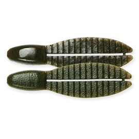 Keitech Flex Chank Medium Large #101 Green Pumpkin Pepper