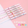 LAPLBEKE Pack of 6 Curve Highlighters, Tip Pens with Various