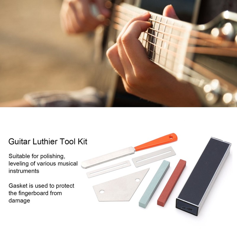 Guitar Luthier Tool Kit Professional Repair Accessories for Cleaning Polishing
