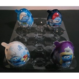 Kinder Lot Of 4 The Smurfs Chiko Surprise Holiday Toys Chocolate Egg NEW HTF