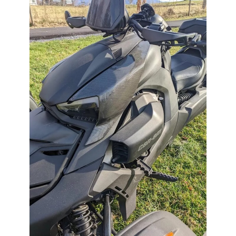 bkd exhaust Plastic Carbon Fiber Pattern Fairing Panels can-am ryker