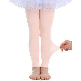 Yitoco Toddlers Girls Footless Tights for Dance Ballet Pink Super Soft Students Gymnastics Stockings (1 Pairs, Ballet Pink, 4-6 Years, YOTS05-LP-1CS)