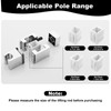 Adjustable Shower Bracket, 360° Rotation Shower Head Holder No Drilling