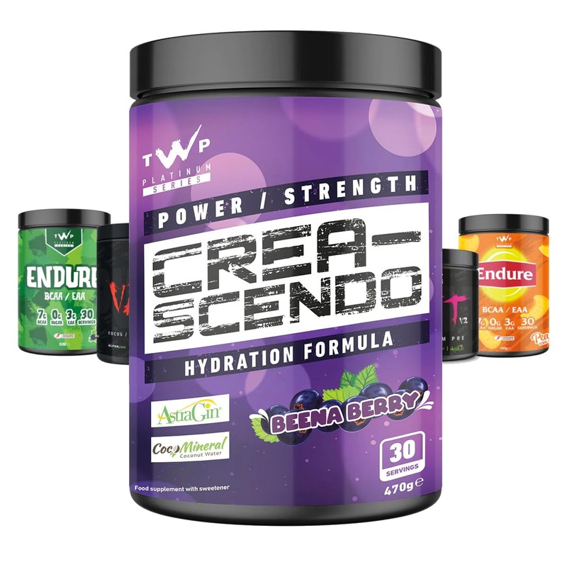 TWP Nutrition Platinum Series Crea-Scendo Creatine Powder, 470g / 250g
