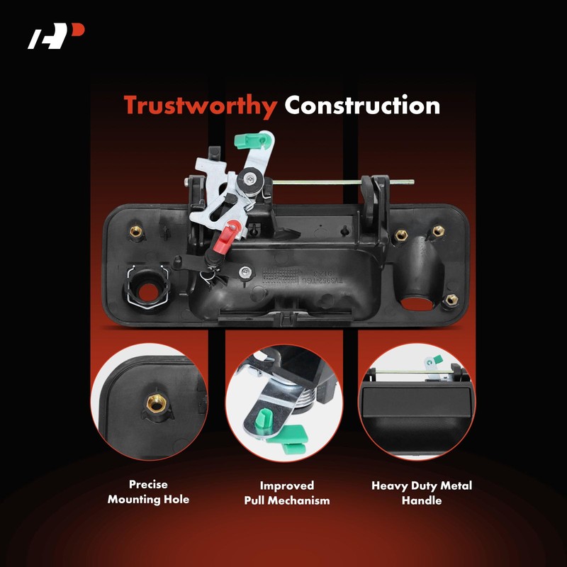 A-Premium - Upgraded Metal Tailgate Handle - Compatible with Toyota