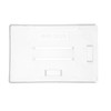 Karteo Card Holder Transparent Open [Pack of 1] ID Card