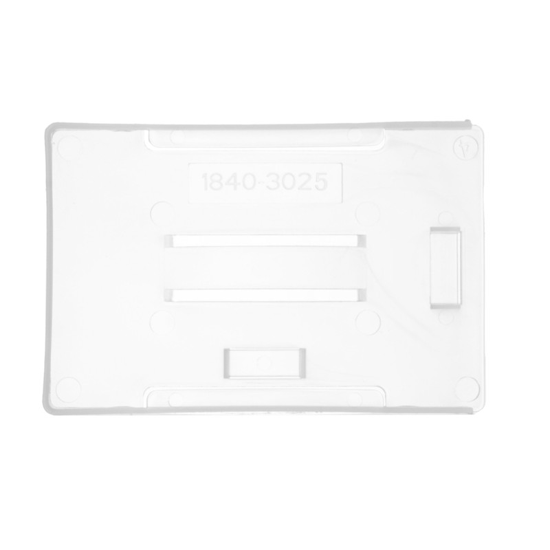 Karteo Card Holder Transparent Open [Pack of 1] ID Card