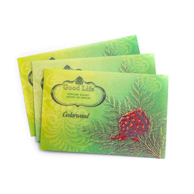 Good Life Cedarwood Scented Sachets | Designed in New Zealand