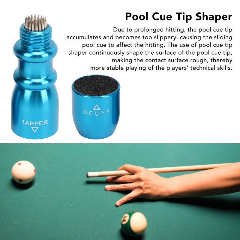 3 in 1 Pool Cue Tip Shaper Billiard Cue Tip