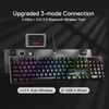 Redragon K556 PRO Upgraded Wireless RGB Gaming Keyboard, BT/2.4Ghz Tri-Mode