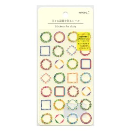 Daily Record Sticker [Frame Pattern] Notebook Decor 82570006