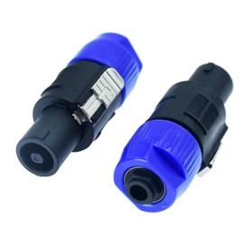 Speakon to 1/4 Adapter na4ljx Connector Upgraded 1/4" inch ts Jack Female to NL4FC Male Converter are for Converting Cable to NL4FC Plug for pa dj Speaker/Amplifier/Mixer (2pcs)