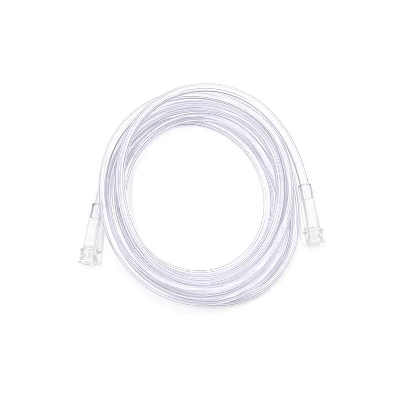 ResOne 50Ft Clear Oxygen Supply Tubing, Crush Resistant, Standard Connectors