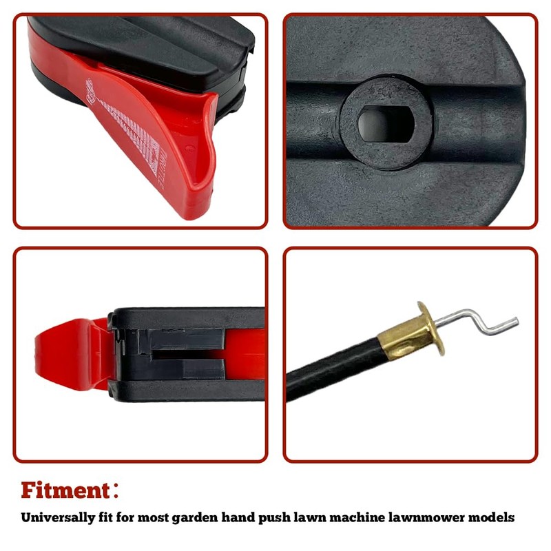 NewJ's Universal 65" Lawn Mower Throttle Cable Switch Control Throttle