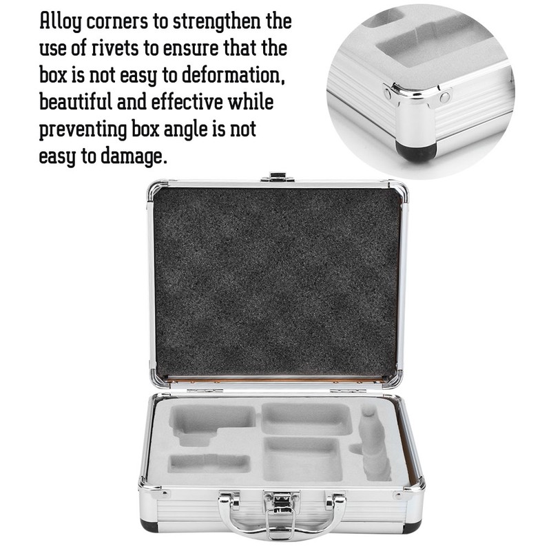 Tattoo Carrying Case Machine Storage Box Lock Padded Box Organizer