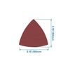 LOUZAGO 120 Pcs 1200 Grit Triangle Sanding Pads, Aluminum Oxide