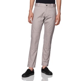 Cherokee Mens Skinny Straight Double Knee Work Utility Pants, Silver, 28W x 30L US