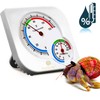 SunGrow Hermit Crab Thermometer & Hygrometer for Terrariums and Reptile,
