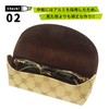 CHARMANT SH430 Lightweight Monogram Glasses Case, Luxury, Compact, Stylish, Cute,